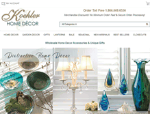 Tablet Screenshot of koehlerhomedecor.com